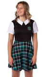 Harry Potter Juniors Costume Dress Plaid Skirt, All 4 Houses Available