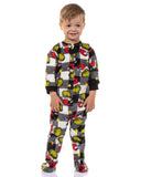 Dr Seuss The Grinch Who Stole Christmas White Buffalo Plaid Matching Family Pajama Set