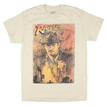 Indiana Jones Men's Raiders of The Lost Ark Distressed Poster T-Shirt