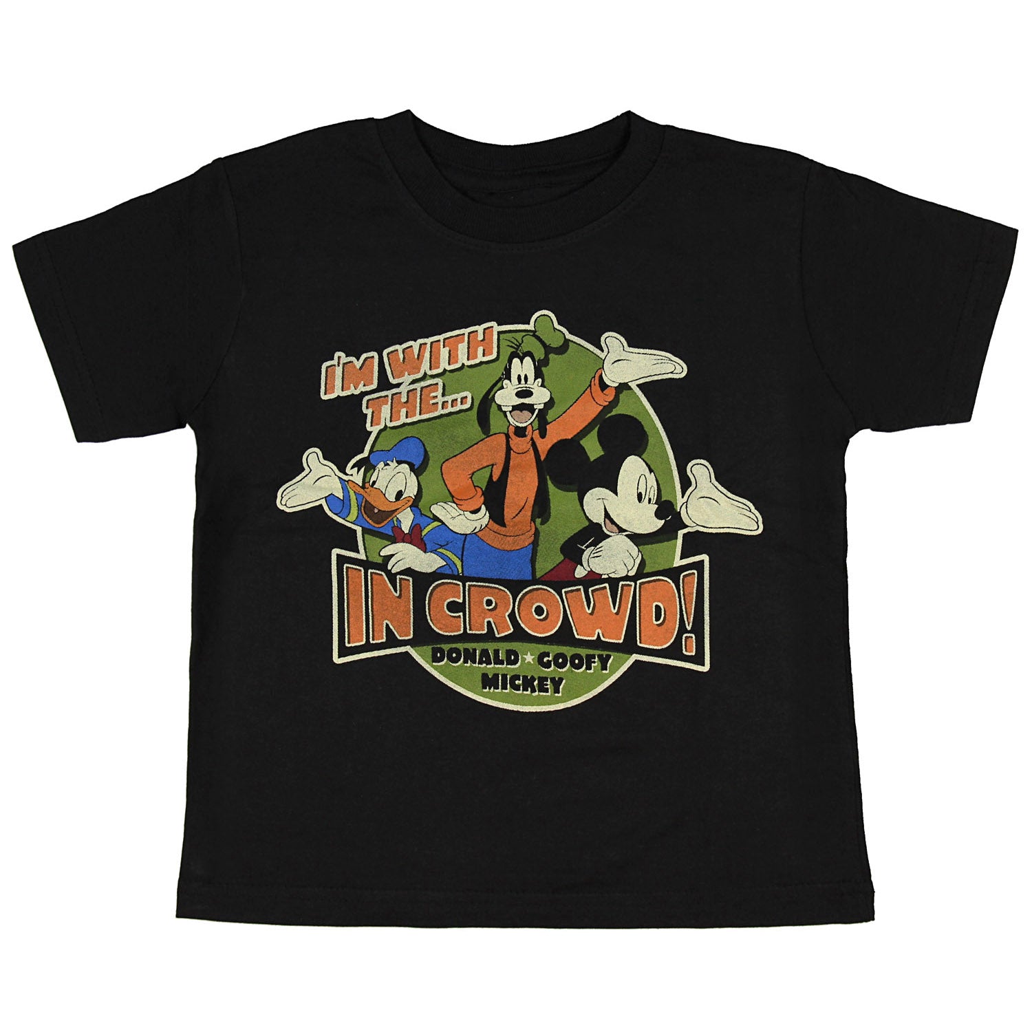 Disney Mickey Mouse Little Boys' T-Shirt I'm With The In Crowd Tee, 2T Kids