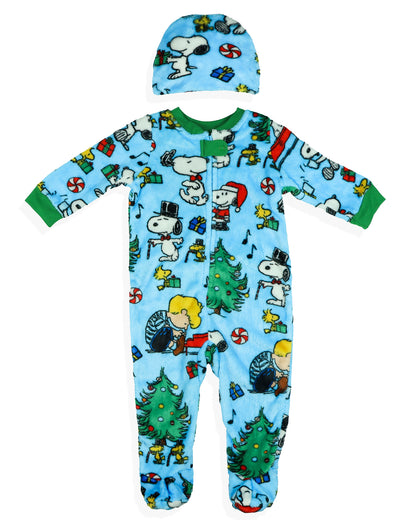 Peanuts Snoopy Pajamas Christmas Holiday Family Matching Sleepwear Set
