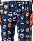 Jujutsu Kaisen Men's Chibi Sorcerers School Logo Allover Print Lounge Pants
