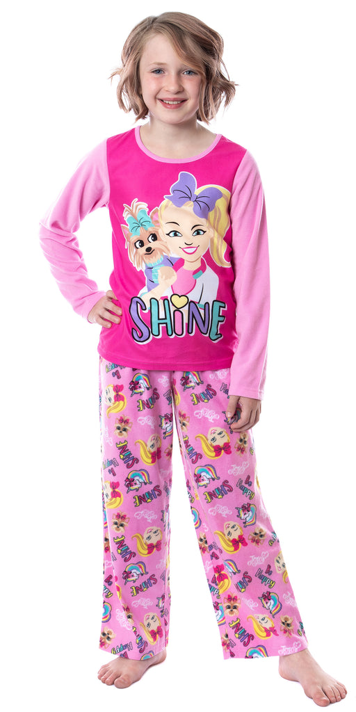 Nickelodeon Jojo Siwa Girls' Jojo and BowBow Shine 2 Piece Pajama