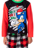 Sonic the Hedgehog Boys' Christmas This Is How I Roll Pajama Set