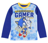 Sonic The Hedgehog Pajamas Boys Legendary Gamer Two Piece Kids Pajama Set