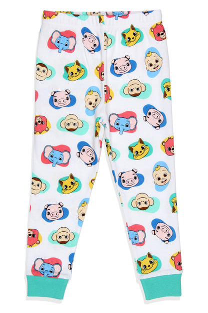 CoComelon Toddler Boys' JJ's Animal Friends Short Sleeve And Pant Pajama Set