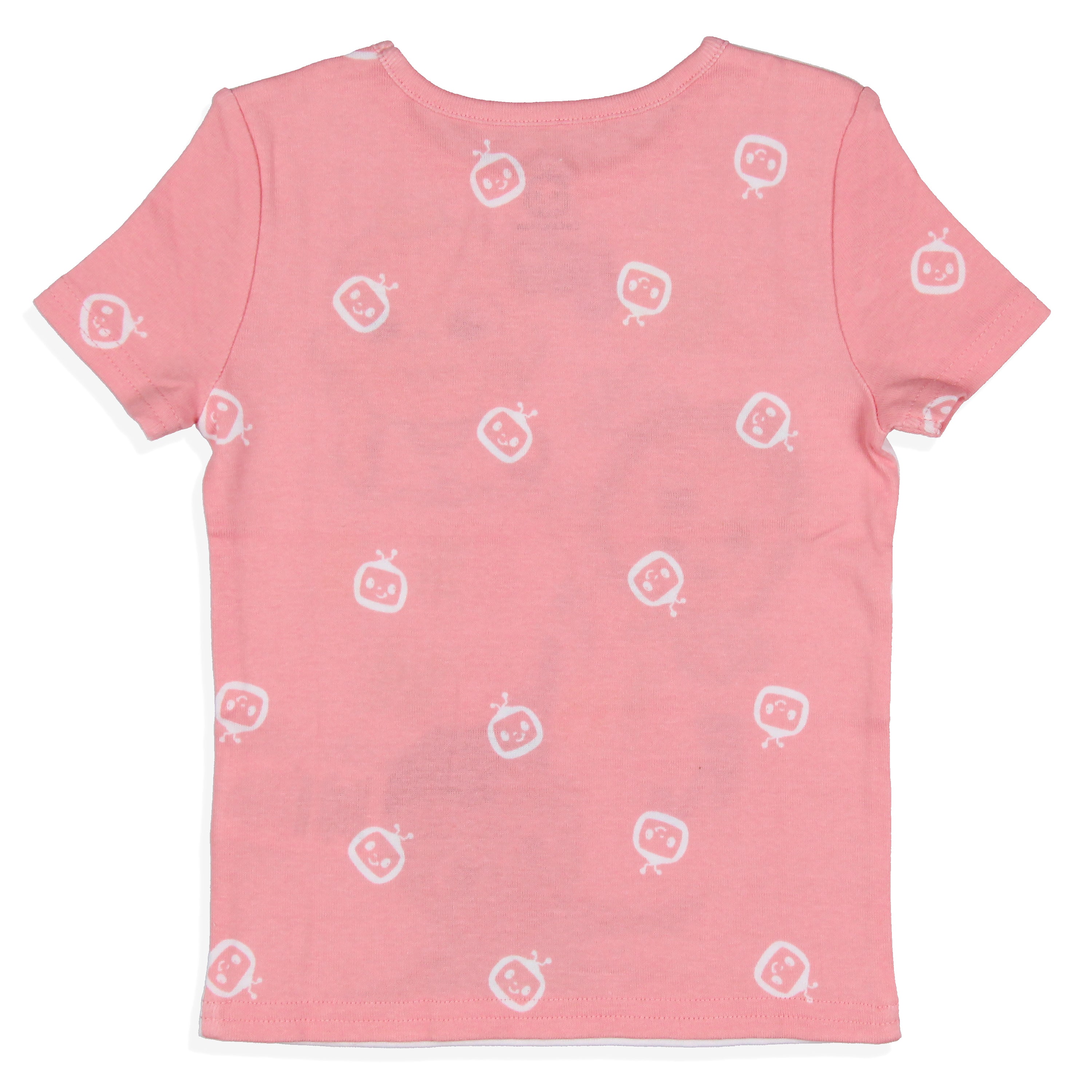 CoComelon Toddler Girls Cute Rainbow Short Sleeve With Shorts Pajama 2PC Set