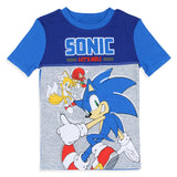 Sonic The Hedgehog Let's Roll Video Game Kids Cotton Pajama Set