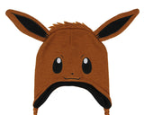 Pokemon Eevee Cosplay Fleece Lined Laplander Beanie Cap Hat For Men Women OSFM