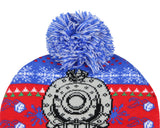 The Polar Express Beanie Locomotive Fair Isle Design Cuff Pom Beanie Hat