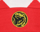 Mighty Morphin Power Ranger Red Ranger Embroidered Dino Coin Cuff Men's Beanie