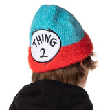 Dr. Seuss The Cat In The Hat Thing 1 and Thing 2 Embroidered Fuzzy Yarn Beanie