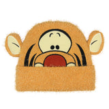 Winnie the Pooh Tigger Felt Embroidered Fuzzy 3D Character Face Cuff Beanie OSFM