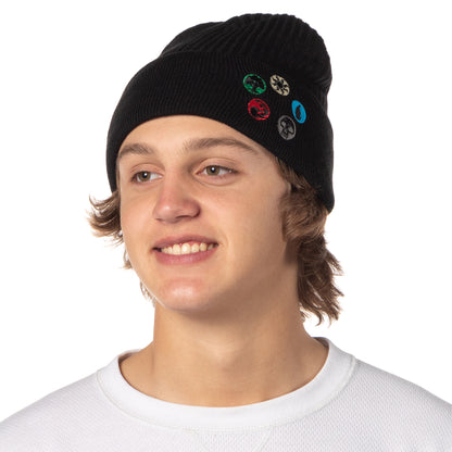 Magic The Gathering Adult Mana Token Symbols Knit Cuff Beanie Hat Cap