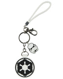 Star Wars Galactic Empire Rubber Air Tag Holder Keychain With Lobster Clasp