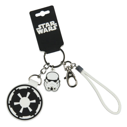 Star Wars Galactic Empire Rubber Air Tag Holder Keychain With Lobster Clasp