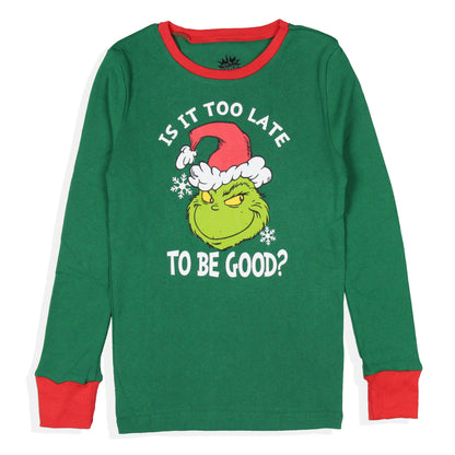 Dr. Seuss How GRINCH Stole Christmas Lights Matching Family Pajama Set
