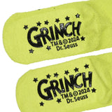 Dr Seuss Grinch Who Stole Christmas Matching Family Gripper Slipper Socks OSFM