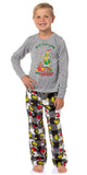 Dr Seuss The Grinch Who Stole Christmas White Buffalo Plaid Matching Family Pajama Set