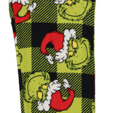 Dr. Seuss The Grinch Pajamas Kid's Santa Hat Buffalo Plaid Lounge Pants