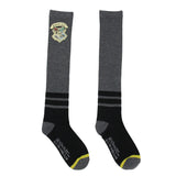 Harry Potter Women's Glitter Hogwarts Crest Embroidered Patch Knee High Socks