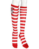 The Cat In The Hat Women's Striped Character Face Knee High Sock