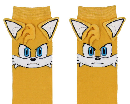 Sonic the Hedgehog Tails 3D Character Socks Women's Knee High Shoe Size 5-10