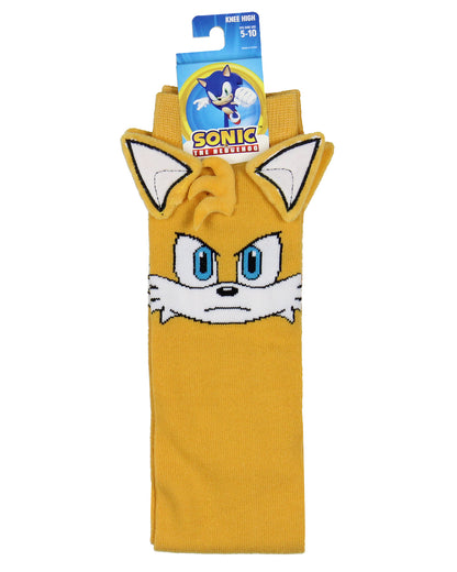 Sonic the Hedgehog Tails 3D Character Socks Women's Knee High Shoe Size 5-10