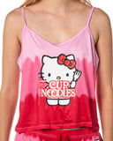 Hello Kitty X Cup Noodles Women's Tie-Dye 2-Piece Lounge Sleep Set (2XL Plus)