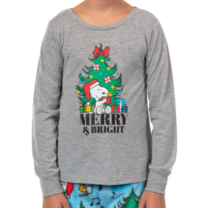 Peanuts Snoopy Pajamas Christmas Holiday Family Matching Sleepwear Set