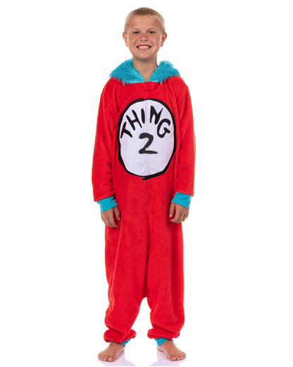 Dr. Seuss Thing 1 & Thing 2 Character Kigurumi Onesie Pajama