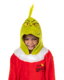 The Grinch Union Suit Big Kids Santa Claus Costume Kigurumi Hooded Pajama