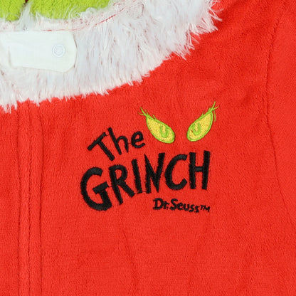 The Grinch Union Suit Big Kids Santa Claus Costume Kigurumi Hooded Pajama