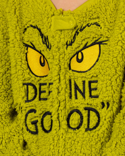 Dr. Seuss The Grinch Union Suit Define Good Kids One Piece Pajama Loungewear