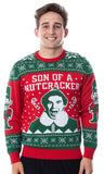 ELF Movie Men's Son of a Nutcracker Ugly Christmas Sweater Knit Pullover