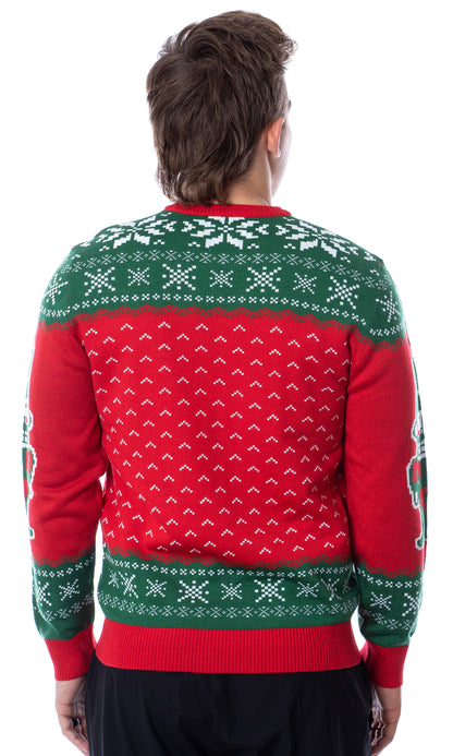 ELF Movie Men's Son of a Nutcracker Ugly Sweater for Christmas Knit Pullover