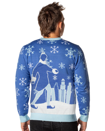 ELF The Movie Men's Mr. Narwhal Ugly Sweater for Christmas Knit Pullover