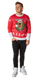 Scooby Doo Men's Ruh-Roh! Santa Scooby Christmas Ugly Sweater Knit Pullover