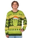 Shrek Ugly Sweater for Christmas Men's Santa Hat Holiday Knit Pullover