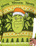 Shrek Ugly Sweater for Christmas Men's Santa Hat Holiday Knit Pullover