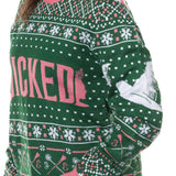 Wicked Adult Glinda and Elphaba Knit Ugly Sweater for Christmas