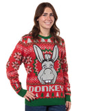 Shrek Ugly Sweater for Christmas Men's Donkey Fair Isle Holiday Knit Pullover