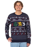 Harry Potter Adult Hogwarts Houses Knit Ugly Sweater for Christmas