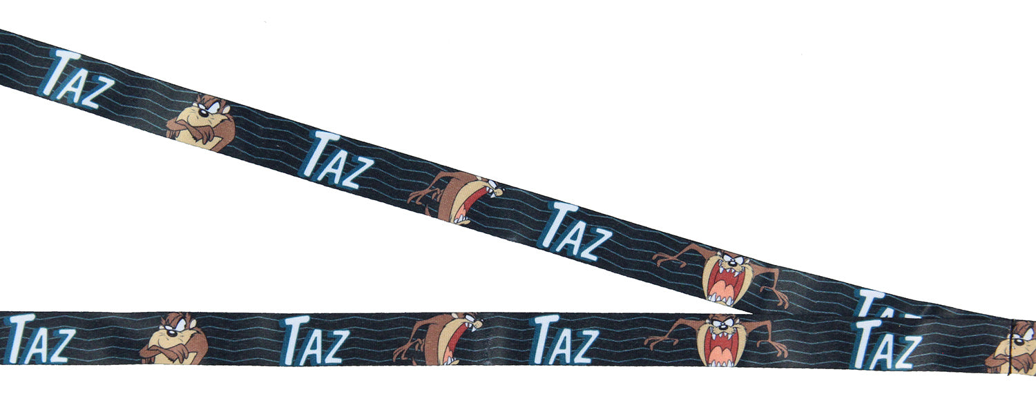 Looney Tunes Taz Breakaway ID Lanyard Badge Tasmanian Devil 1.75" Rubber Charm
