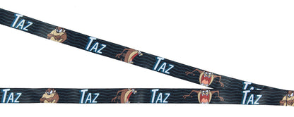 Looney Tunes Taz Breakaway ID Lanyard Badge Tasmanian Devil 1.75" Rubber Charm