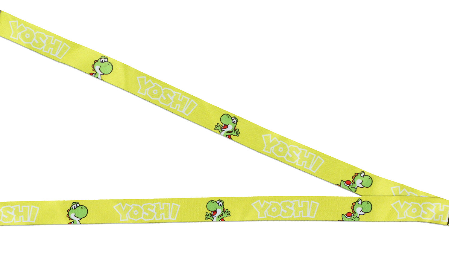 Super Mario Bros Yoshi Lanyard Badge Holder with 2.5" Rubber Yoshi Pendant