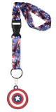 Marvel Spider-Man ID Badge Holder Lanyard w/ Rubber Pendant and Collectible Sticker