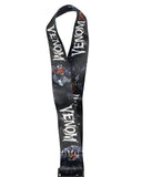 Marvel Venom Wrist Strap Lanyard for Keys with 2" Rubber Keychain