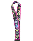 Disney Villains Chibi Print Wrist Strap Lanyard for Keys with 2" Rubber Keychain