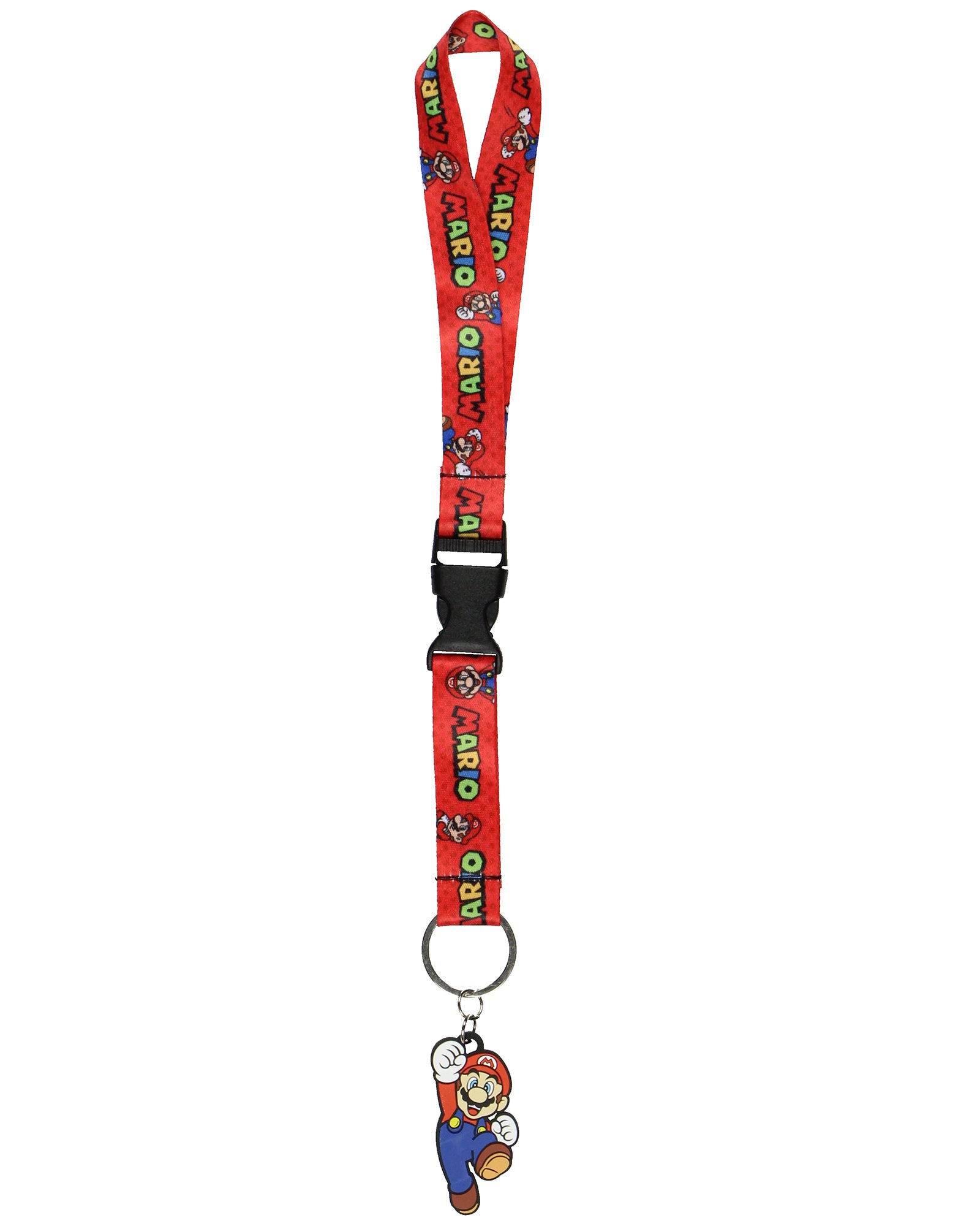 Super Mario Wrist Lanyard Wristlet Keychain Nintendo Games Breakaway Lanyard